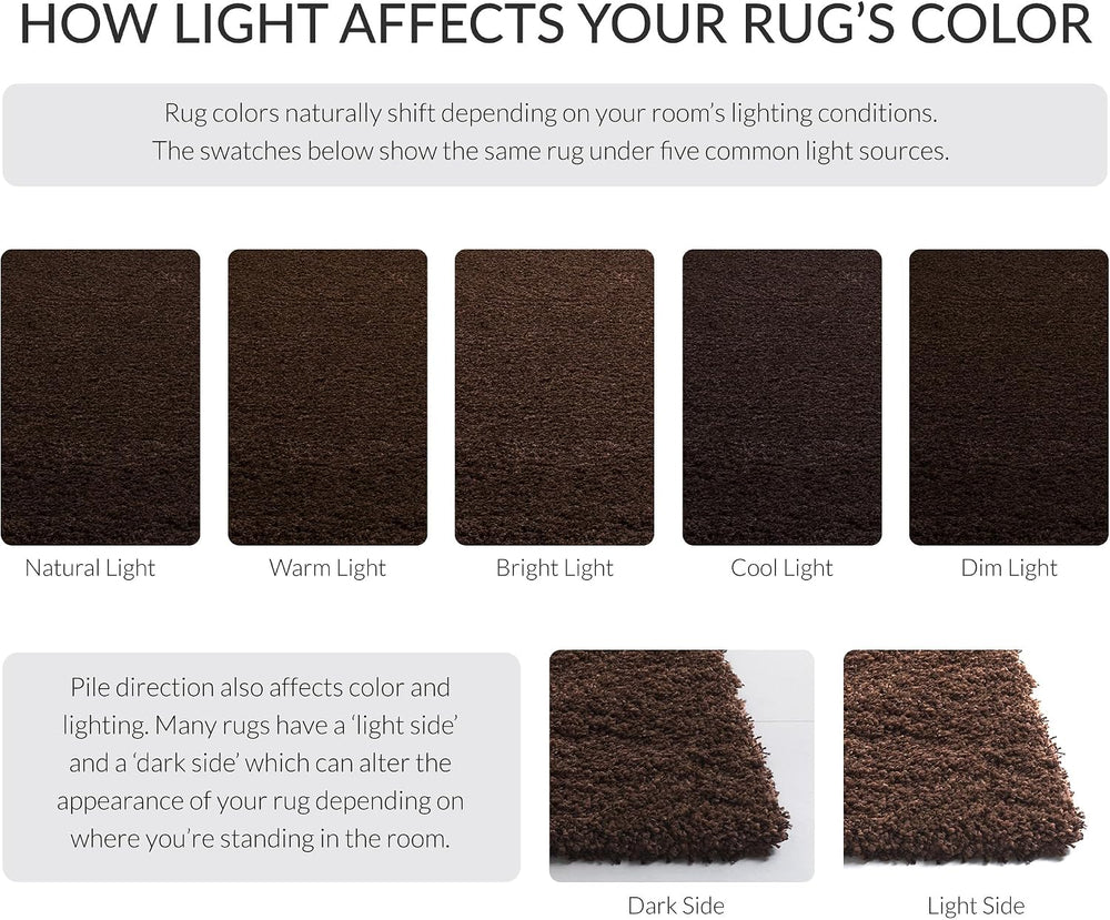 SAFAVIEH Area Rug 11x15 - California Shag Collection - Large - Brown, Non-She...