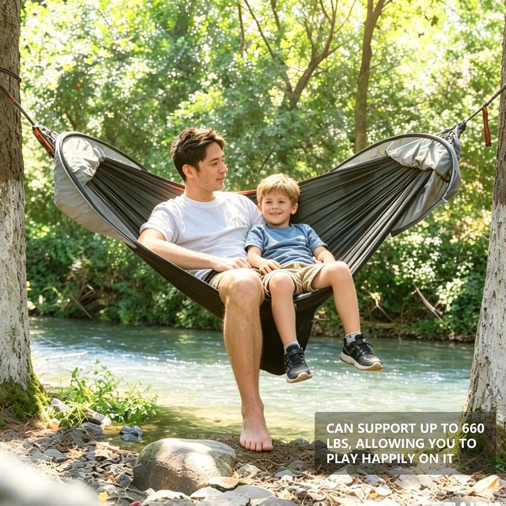 Camping Hammock with Mosquito Net and Rain Fly Tarp