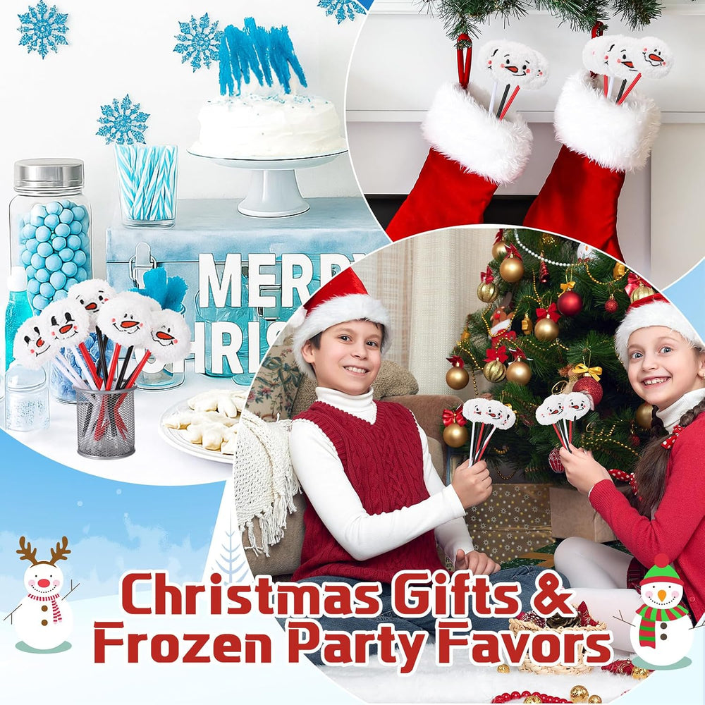 Maitys 24 Pcs Halloween Pens for Adults Horror Snowman Pens Stationery