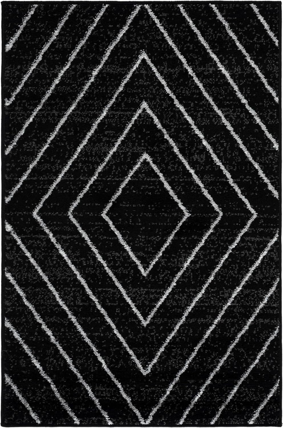 SAFAVIEH Adirondack Area Rug 3x4, Modern Chevron Black & Light Gray ADR251F