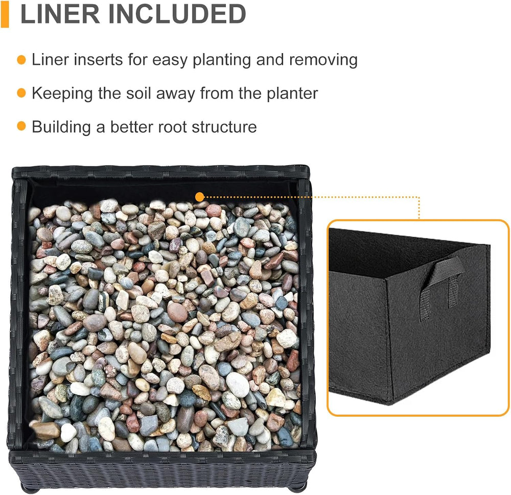 SUNNYPARK Umbrella Base with Wheels and Fillable Planter 2 in 1