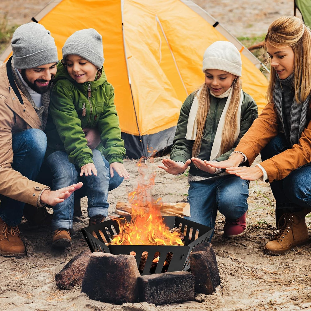 24-Inch Portable Fire Pit with Carry Bag|