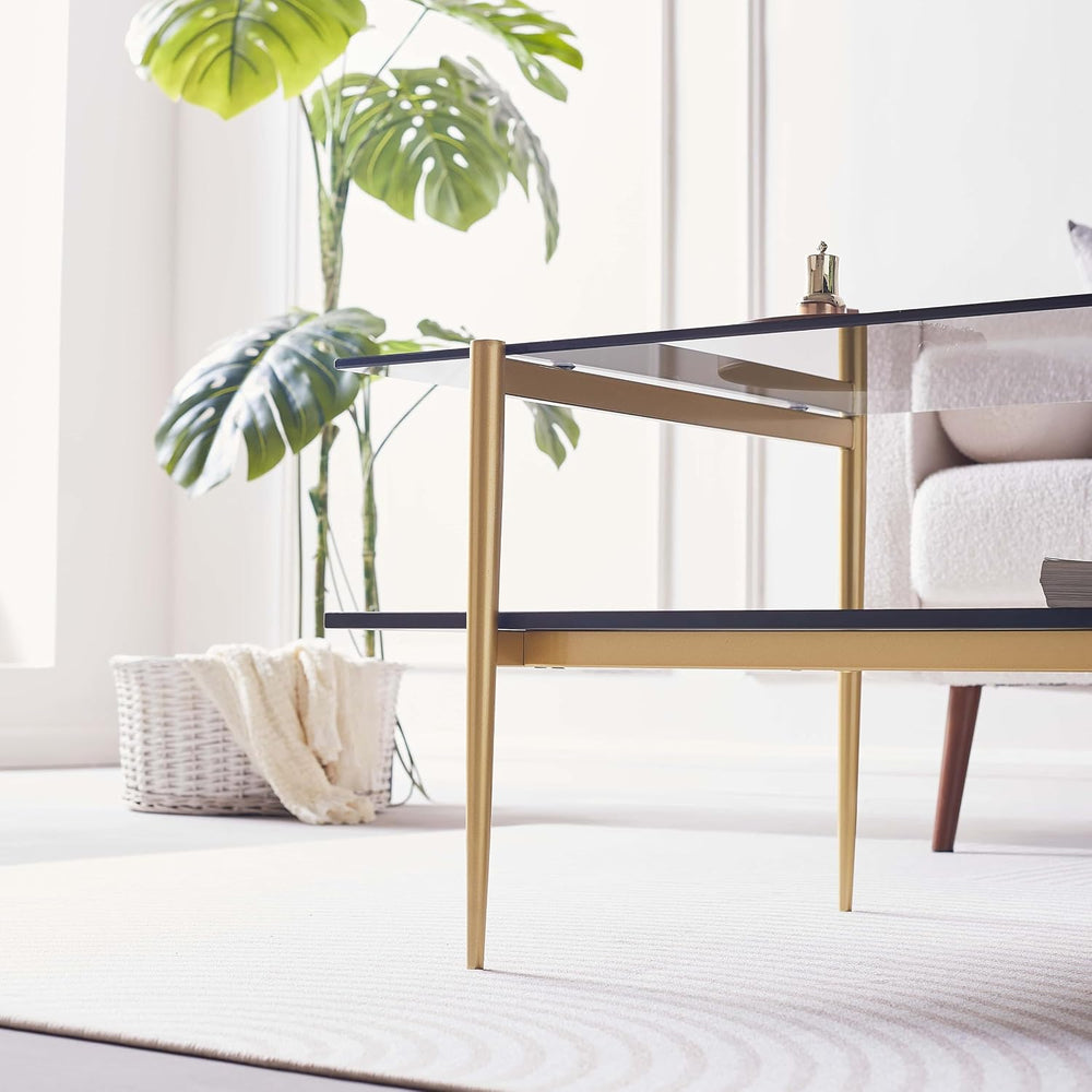 LumFurn Rectangle Coffee Table for Living Room, Mid-Century Modern Design, L4...