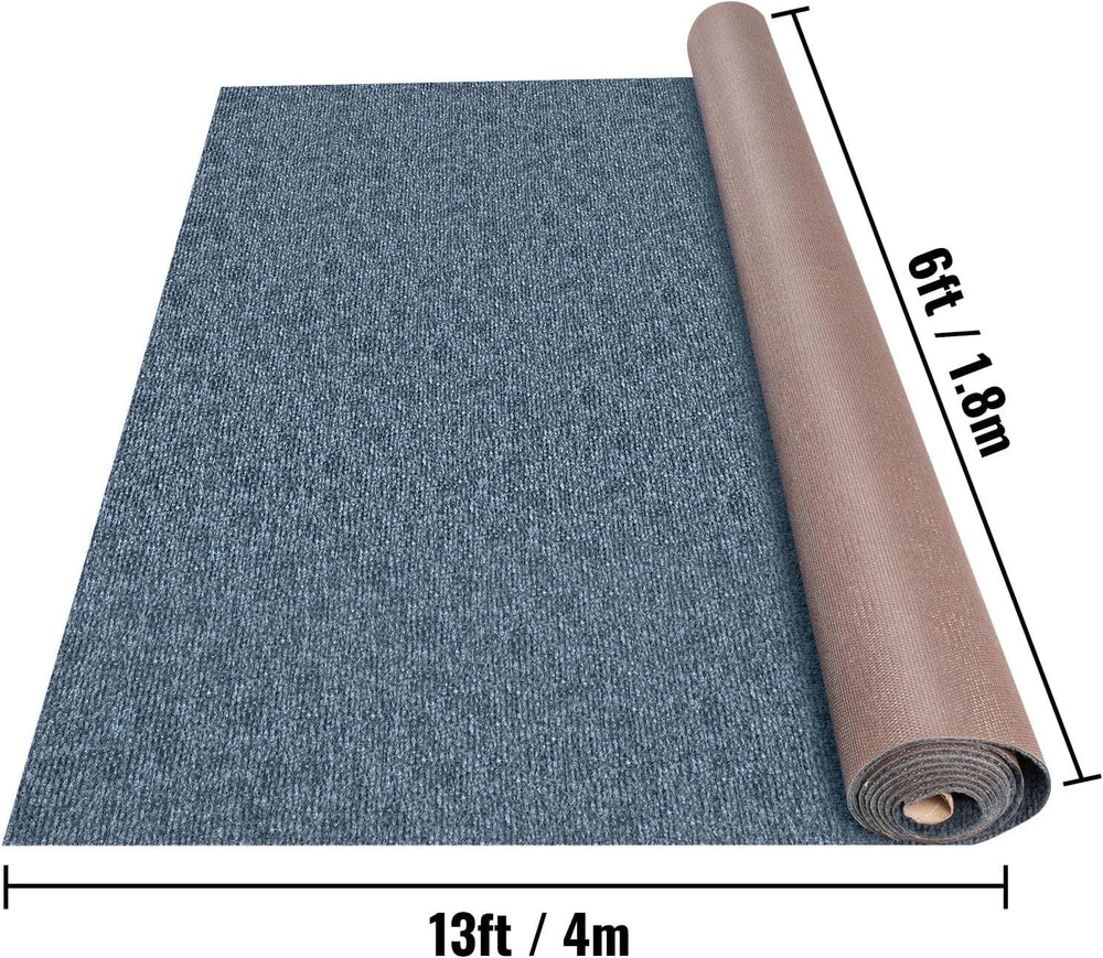 Happybuy 6 ft x 13 ft Gray Marine Boat Carpet Waterproof Indoor Outdoor Rug
