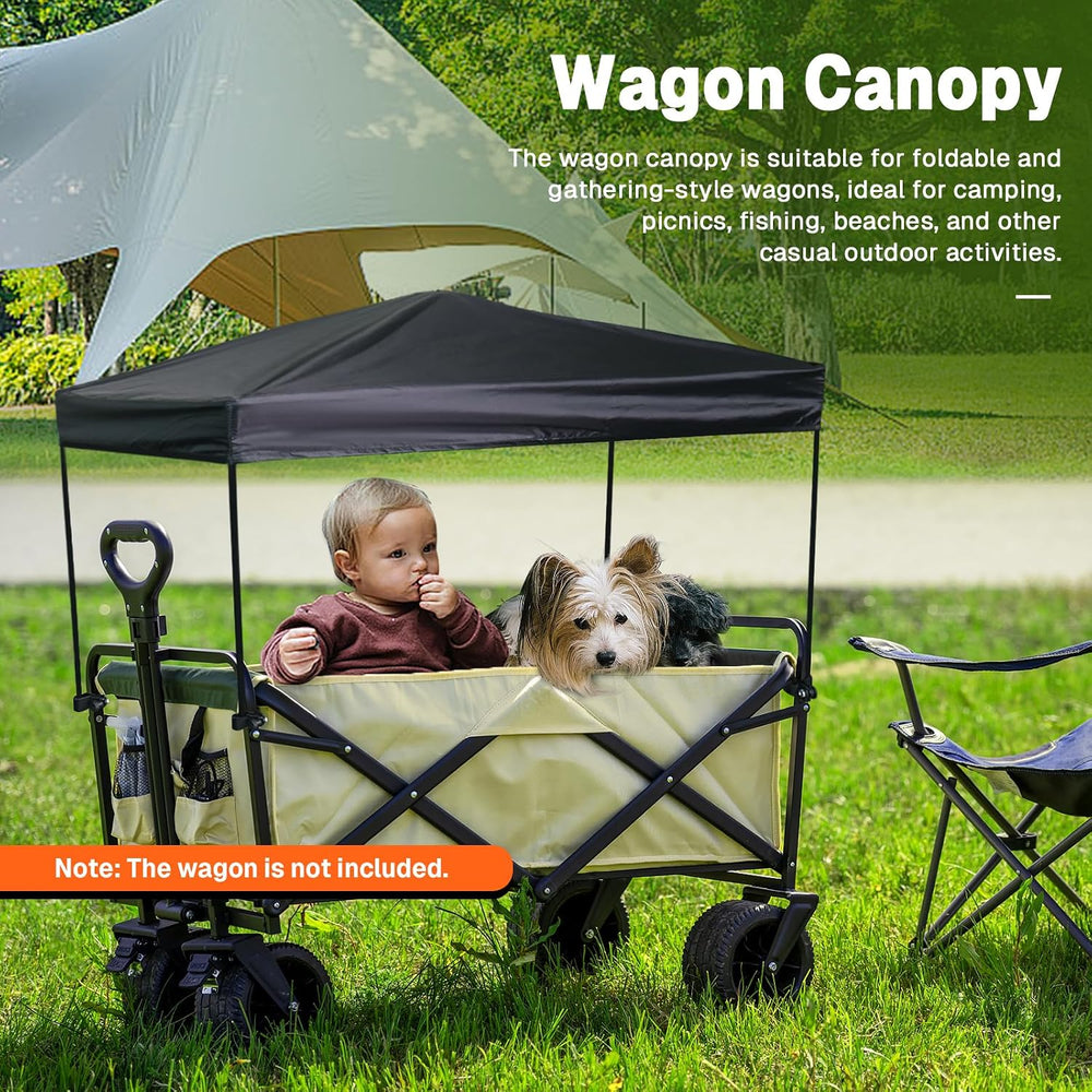 Wagon Canopy Cover Garden Push Awning Portable Outdoor Stroller Accessories A...
