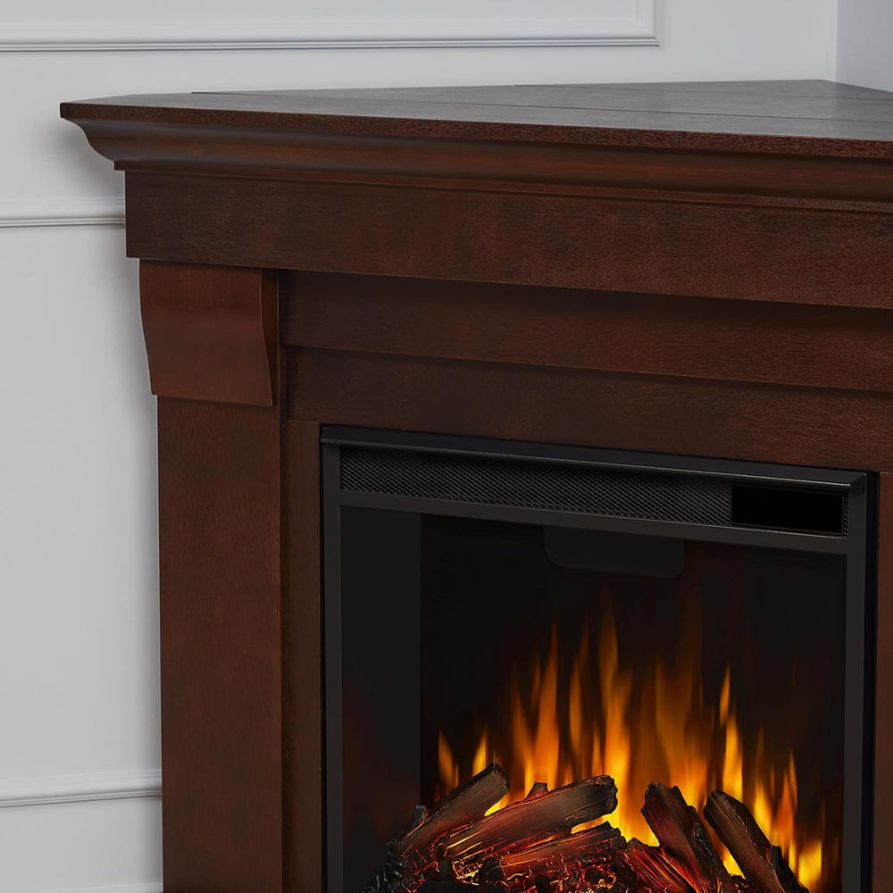 Real Flame Chateau 41" Corner Electric Fireplace with Mantel for Living ...