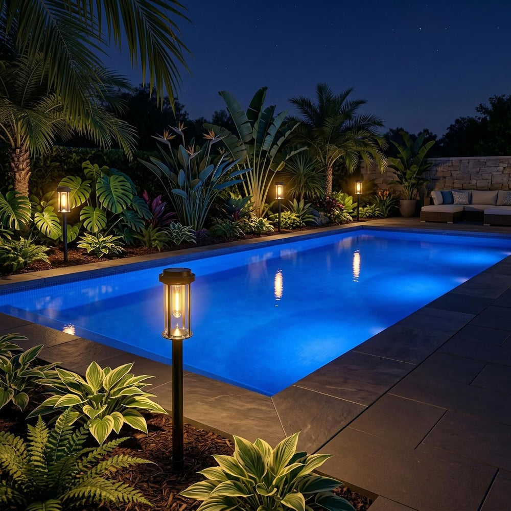 DERAYSION Solar Lights Outdoor, 8 Pack Upgraded Solar Pathway Lights, LED Sol...