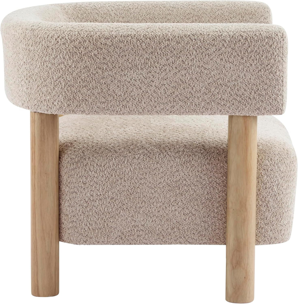 Christopher Knight Home Carly Low Profile Accent Chair, Round Backrest Side C...