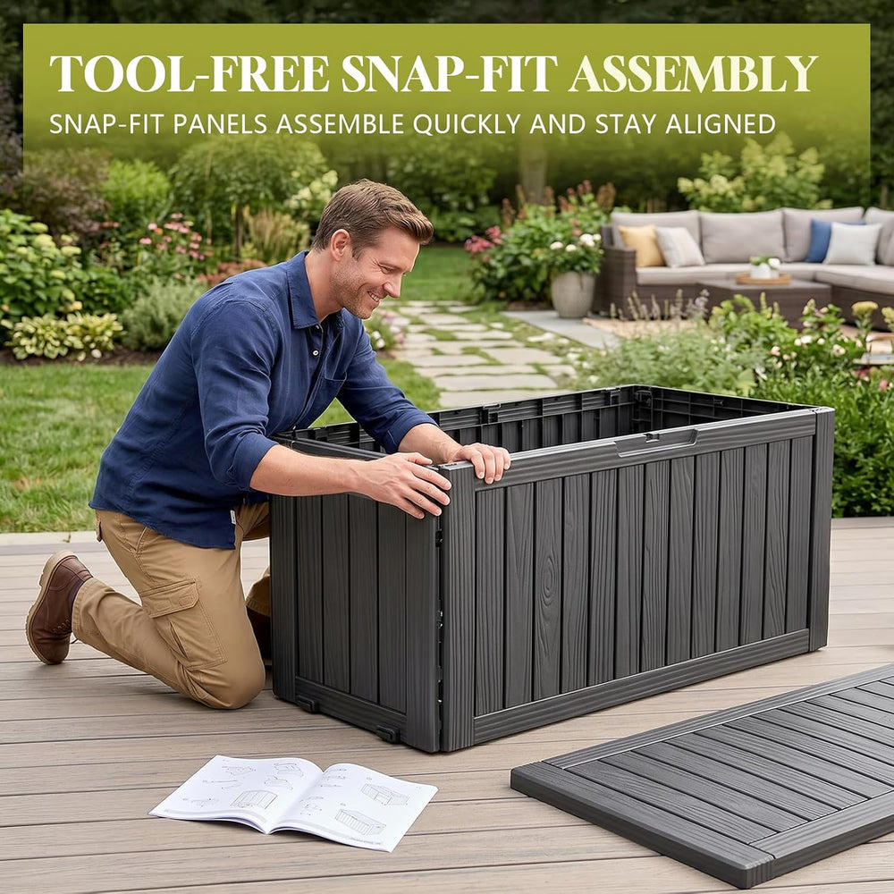 Vixzen 130 Gal Package Delivery Box Lockable Outdoor Storage Boxes
