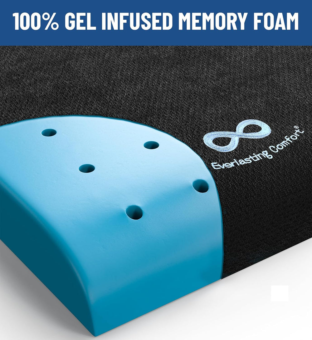 Everlasting Comfort Ventilated Wheelchair Cushions for Pressure Relief - Gel ...