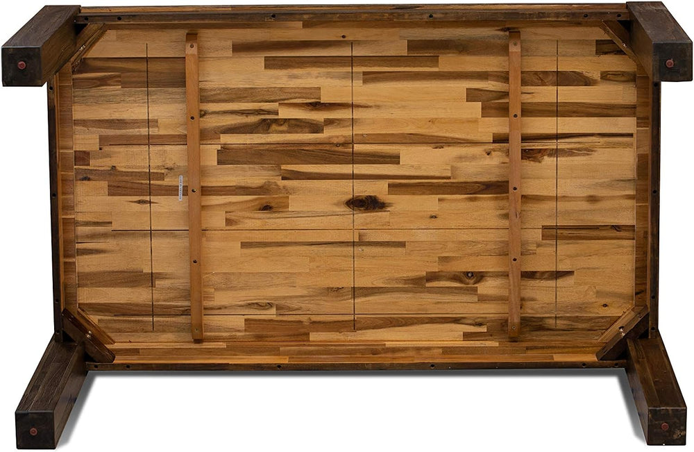 East West Furniture CN6-07-T Celina Dining Room Table - Rectangle Rustic Farm...