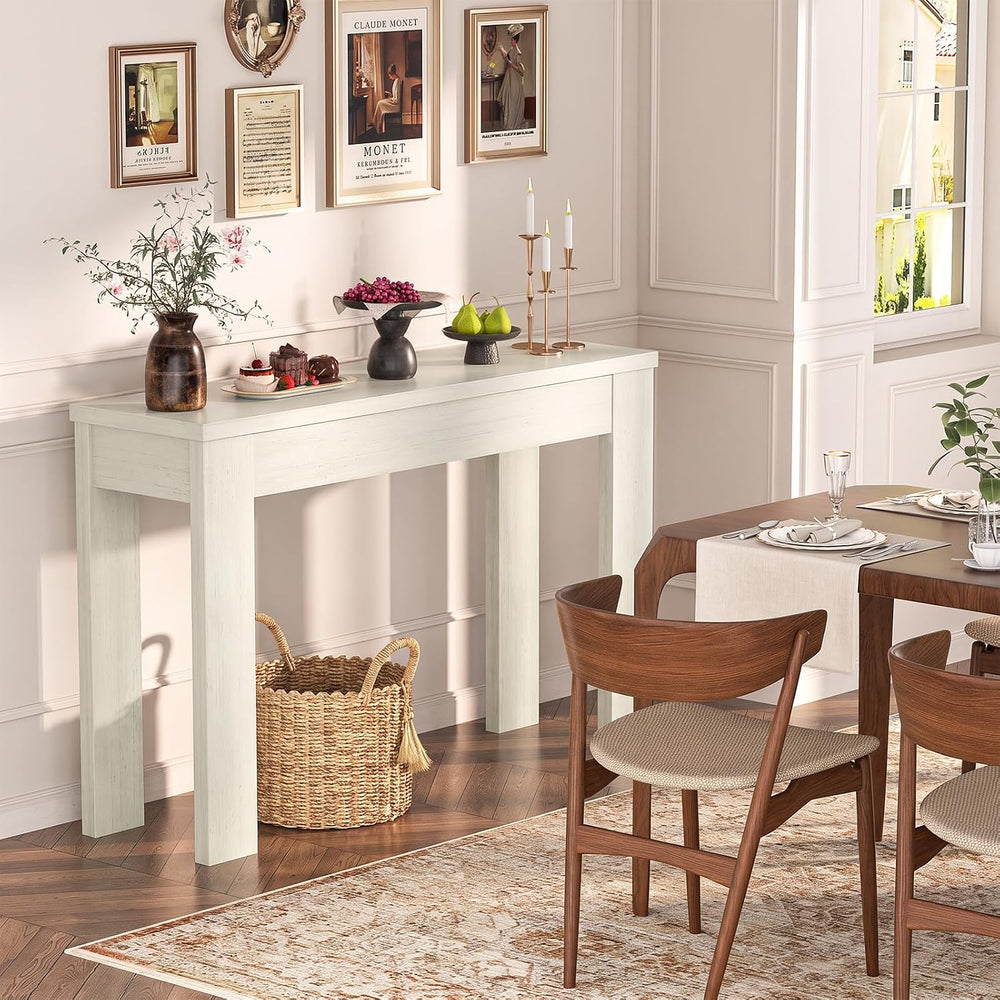 Armocity Console Table for Entryway, 32" Farmhouse Sofa Tables Narrow Long