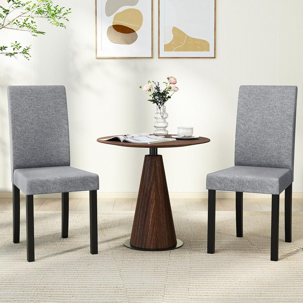 GOFLAME Upholstered Dining Chairs Set of 2, Fabric Kitchen Chairs with Padded...
