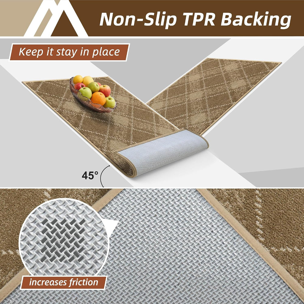 COSY HOMEER Door Mat Non-Slip Absorbent Washable Entrance 24"x36" T...
