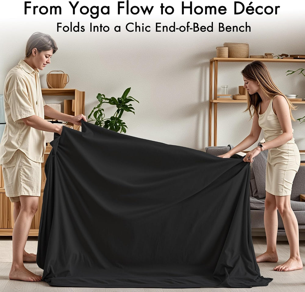 Convertible Yoga Chair for Adults, Ergonomic Foam Lounge with Lumbar Pillow, ...