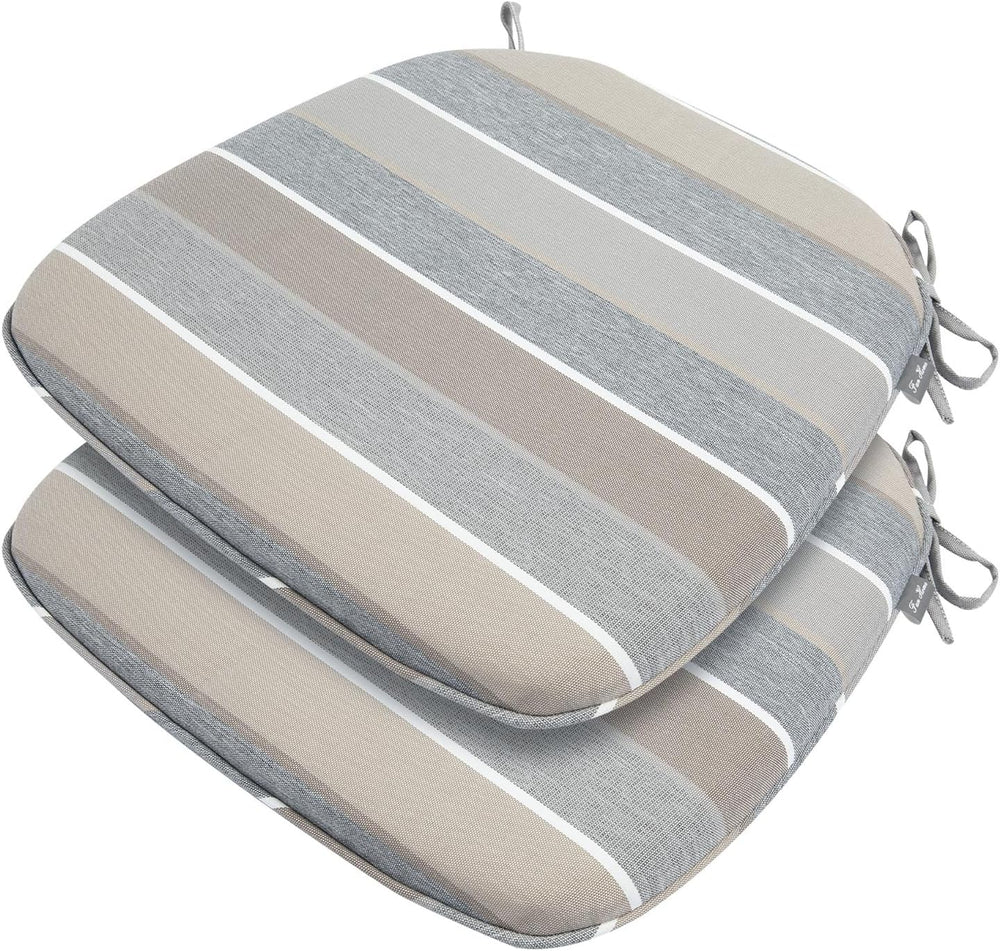 FUNHOME Outdoor Chair Cushions Set of 2,Patio Seat Cushion 17"x16"x...