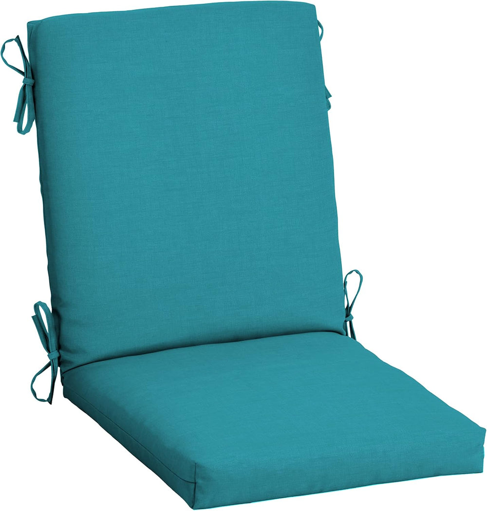 Arden Outdoor Dining Chair Cushion, 20x44, Lake Blue