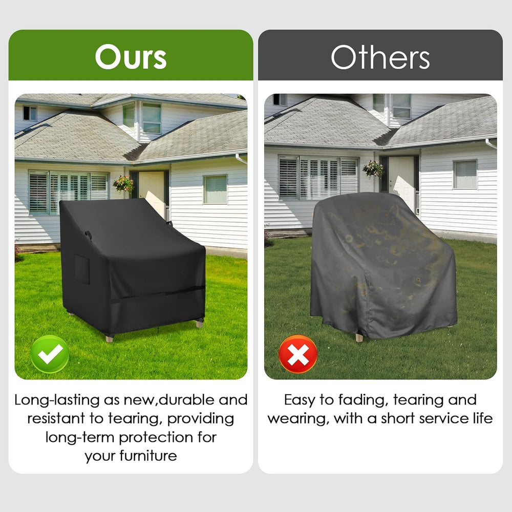 Outdoor Waterproof Patio Chair Covers 2 Pack, 28 x 28 x 32 Inch