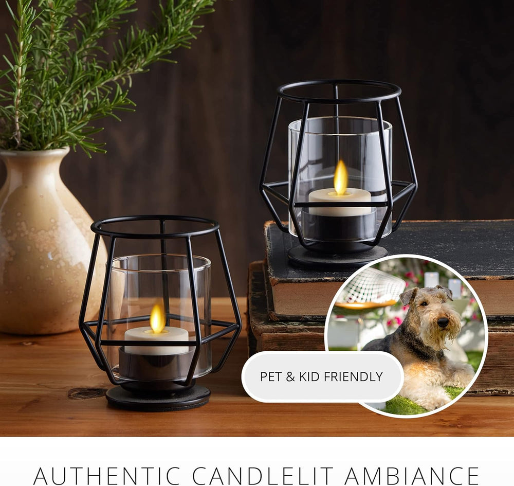 Luminara Flameless LED Tea Light Candle, 1.4" x 2", Pack of 2, Plas...