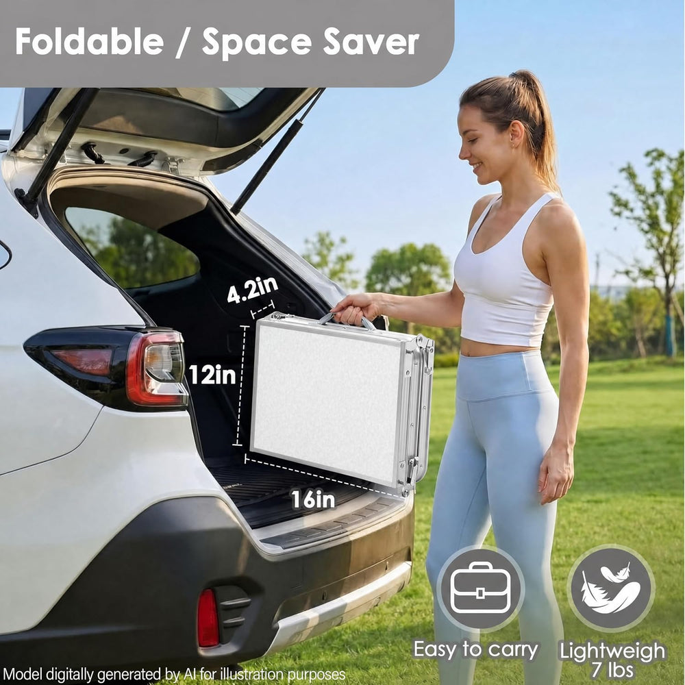 Small Folding Table 3 Foot,Compact Foldable Portable Camping Table