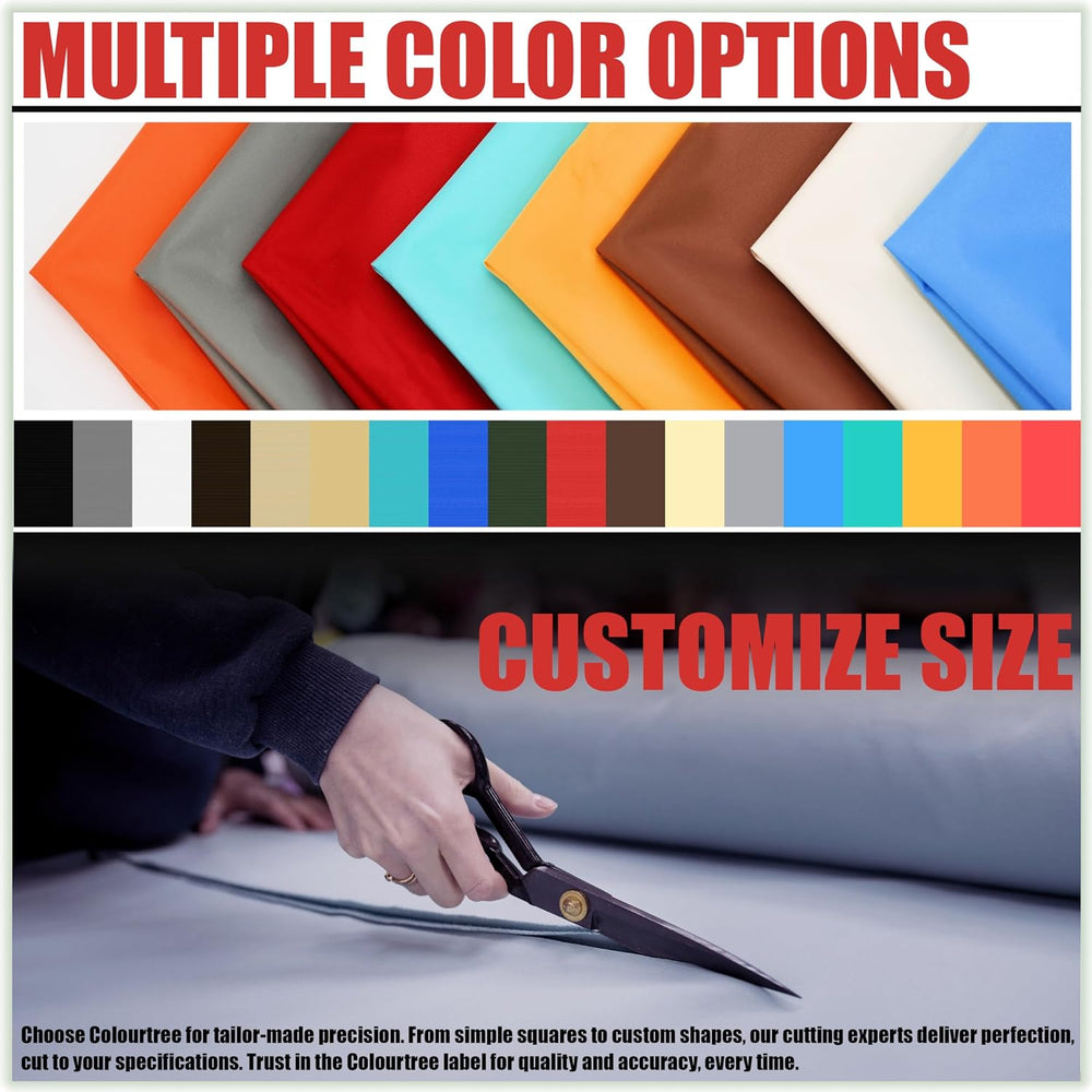 ColourTree 14' x 14' Blue Rectangle Waterproof Shade Sail UPF50 Canop...
