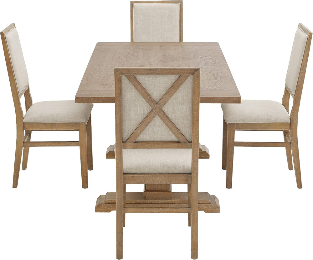 Crosley Furniture Joanna 5-Piece Dining Set, Upholstered Chairs
