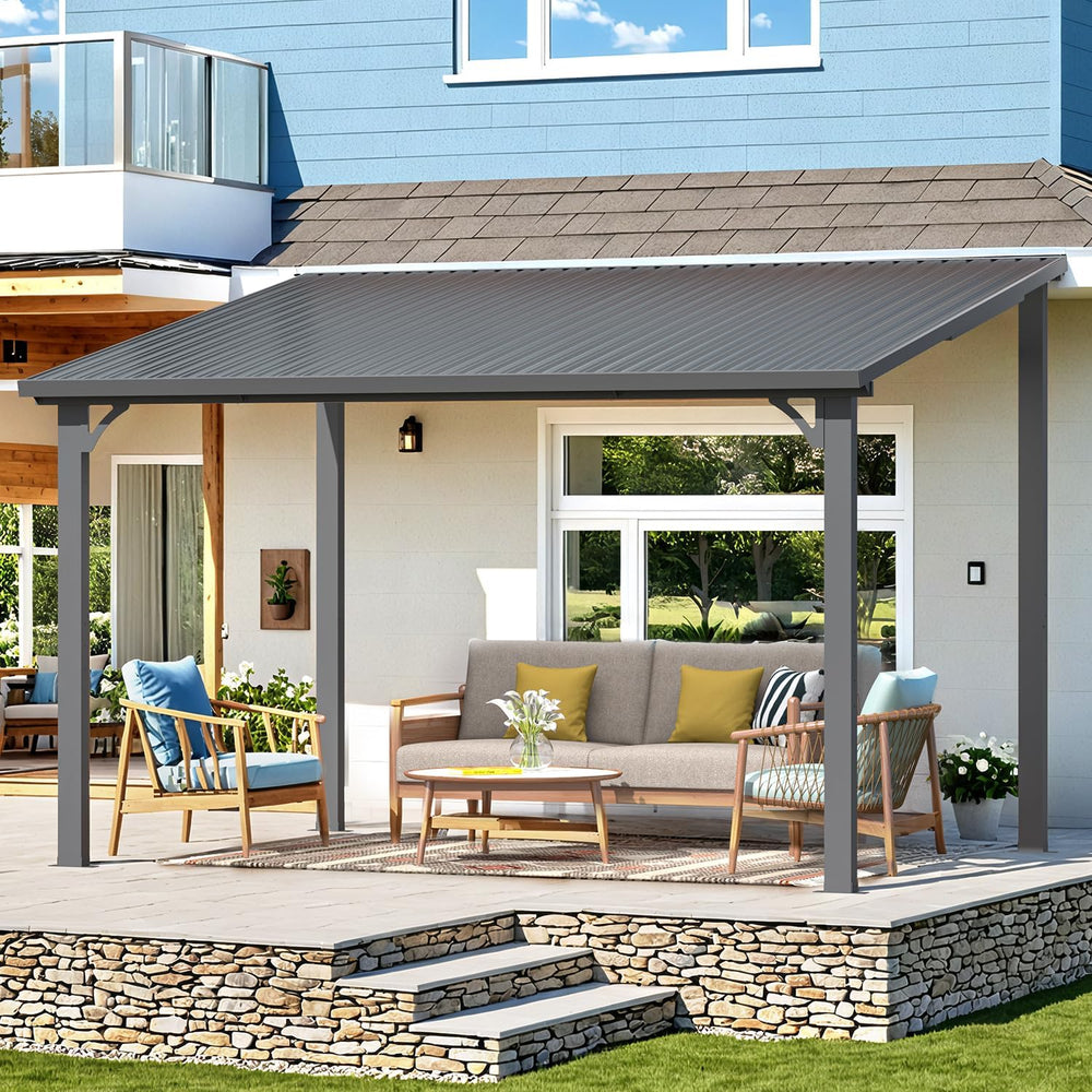 AECOJOY 12' x 8' Outdoor Hardtop Gazebo Pergola for Patio, Large 8x12...