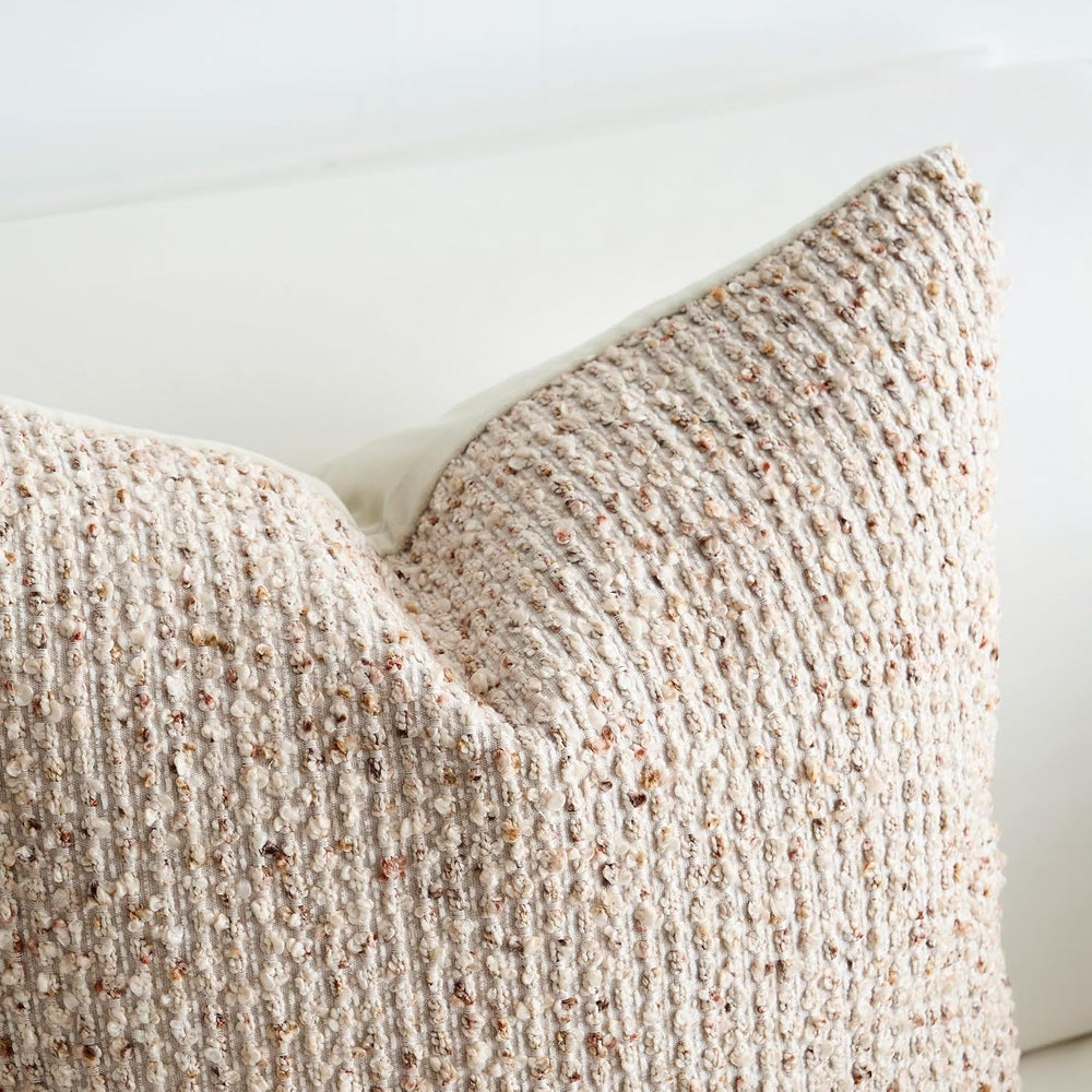 LIGICKY Pack of 2 Textured Boucle Throw Pillow Covers Decorative Modern Accen...