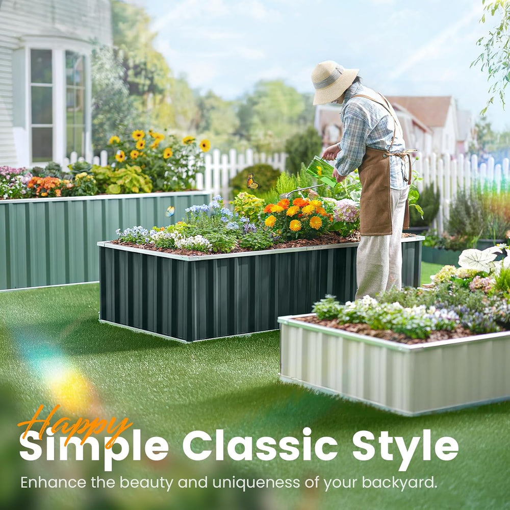 KING BIRD Raised Garden Bed Heightened for Deep-Rooted Plants 101x36x24 in