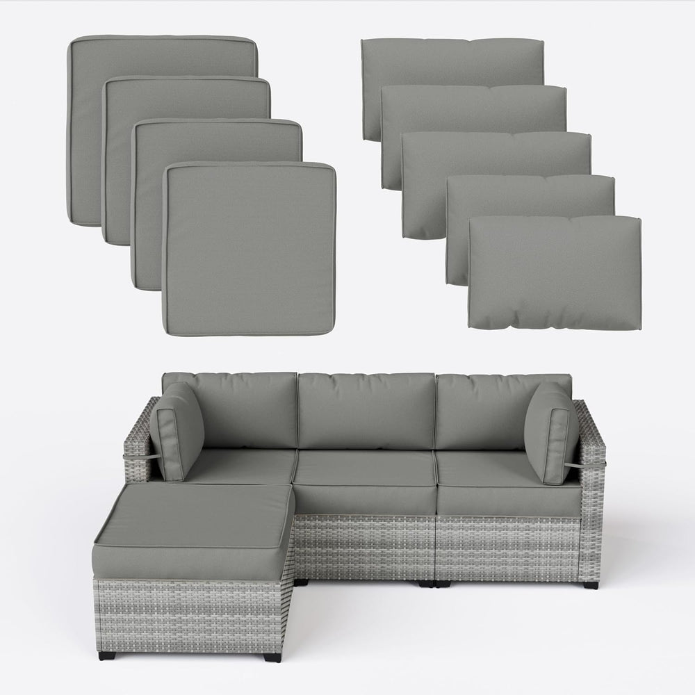 9 Pcs Outdoor Patio Cushions Covers Replacement Sets, Covers Only