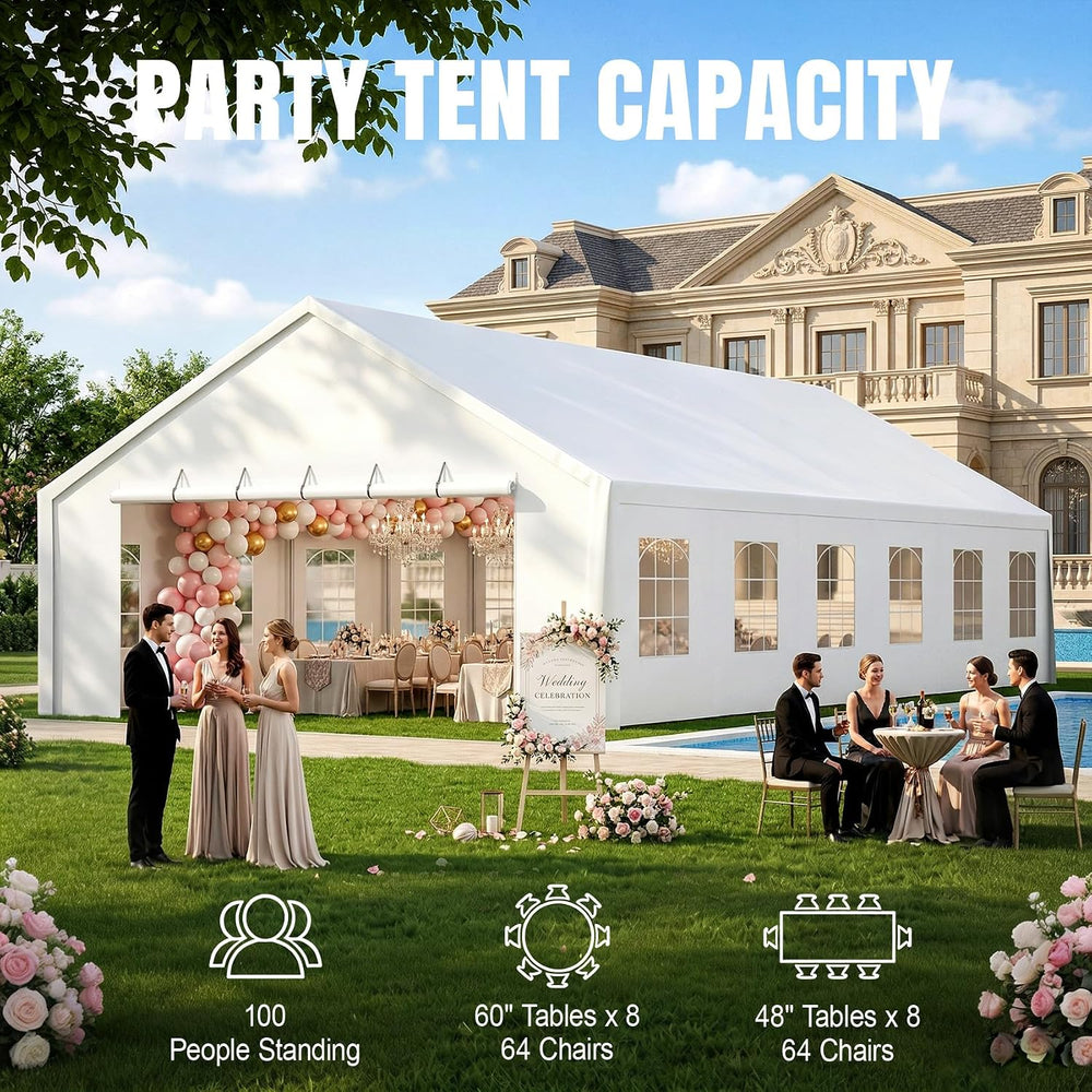 20x40 ft Party Tent Heavy Duty, Large Tents for Parties, Wedding and Event, C...