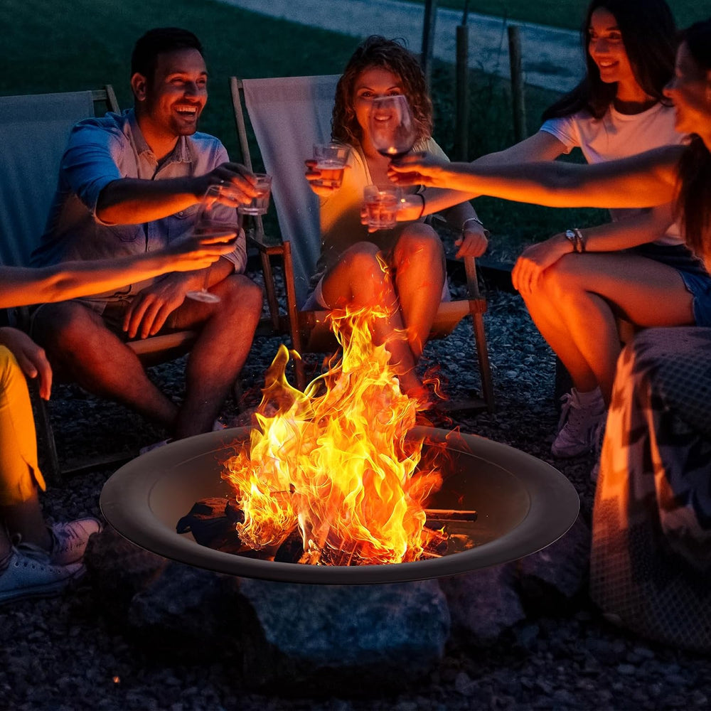 OutVue 35 inch Steel Fire Pit Bowl for DIY or Replacement Existing Fire Pit