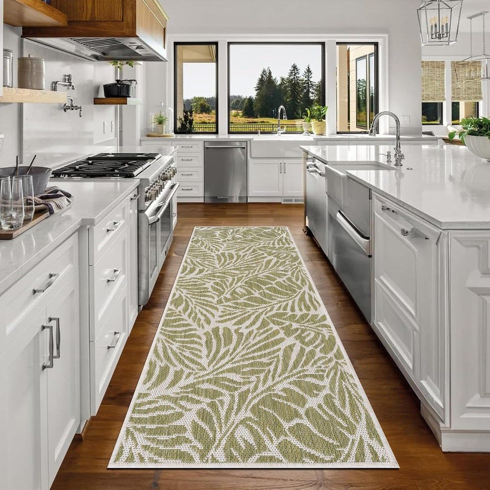 Keen Home Design Waterproof Outdoor Runner Rug, Patio Deck Porch, 2x8