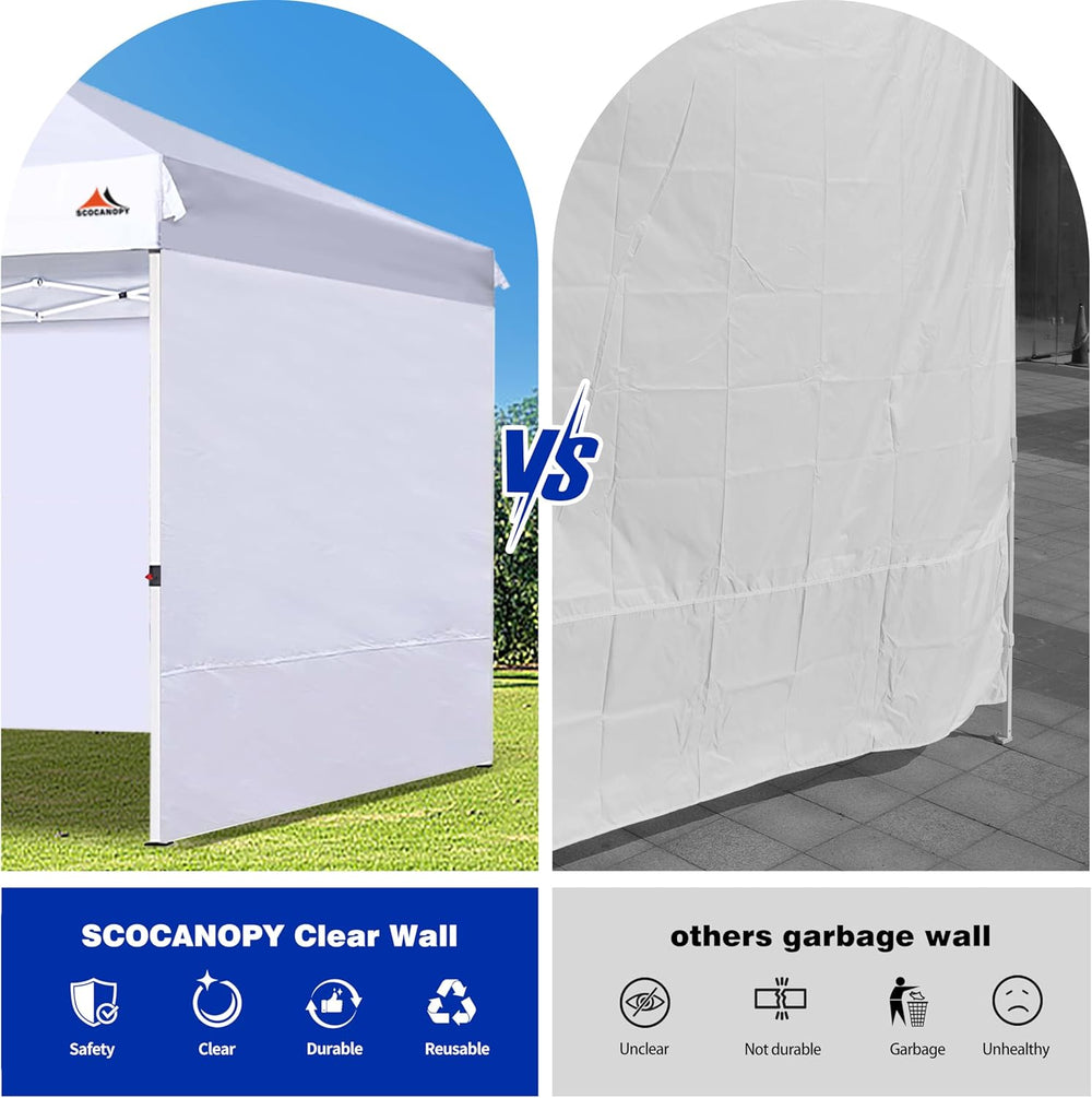 SCOCANOPY SunWall for 12x12 Pop Up Canopy Frame, 3 Pack SideWall Only (12X12,...