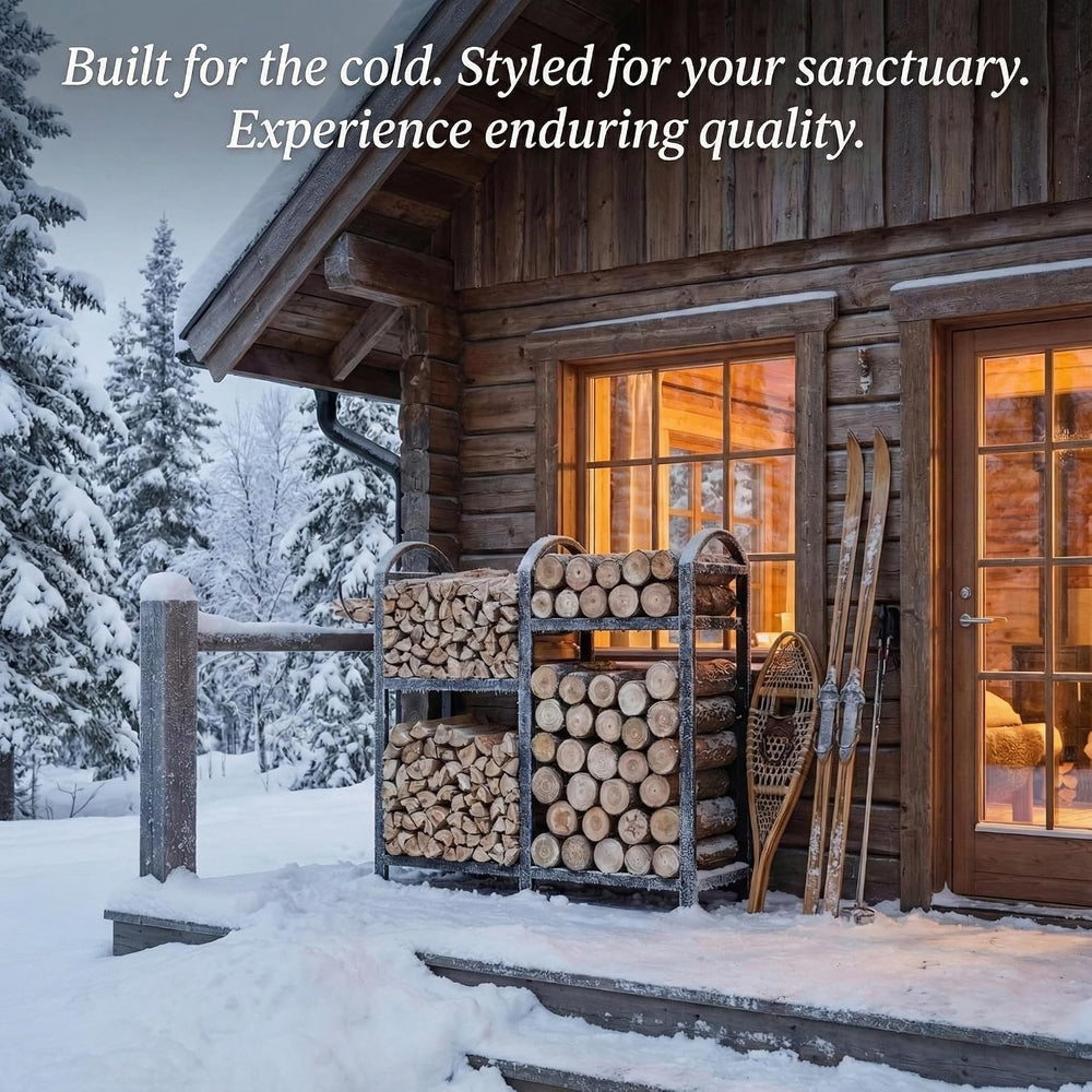 2 Tier Firewood Rack, 31inch