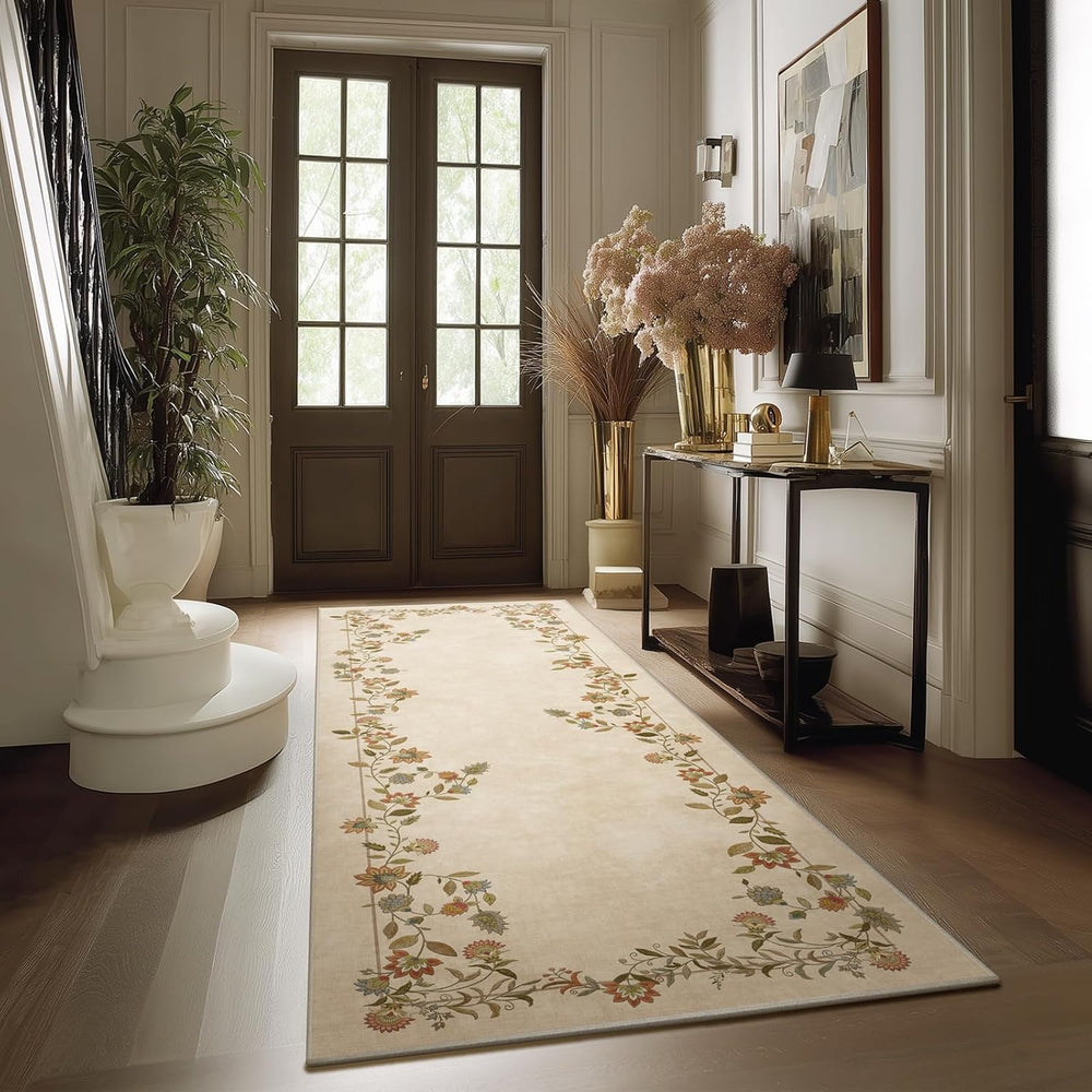 Washable Kitchen Rugs Non Slip: 2x6 Hallway Runner Rug Low Pile Soft Carpet