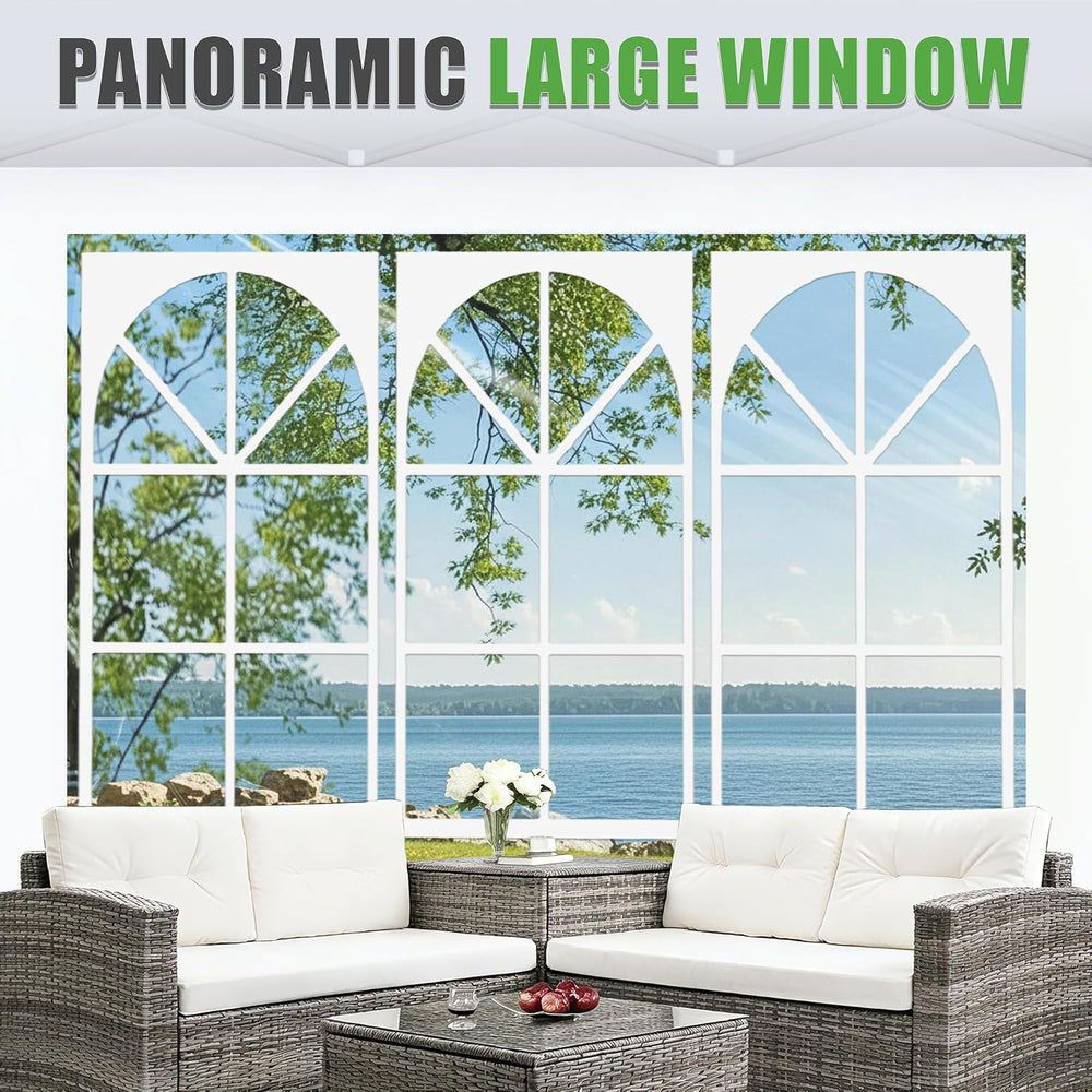 Church Window Canopy Sidewalls for 8x8 Pop Up Canopy