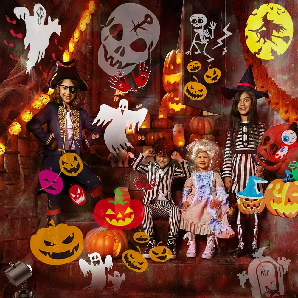 Brighter Halloween Projector Lights, 2026 Upgraded Halloween Decorations Holi...