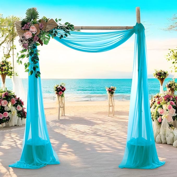 MDS Halloween Chiffon Draping Fabric - 2 Panel, 30" Wide x 30ft Long - S...