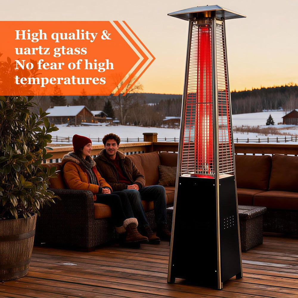 Patio Heater Glass Tube Replacement, 49.5" Tall 4" Diameter Quartz ...