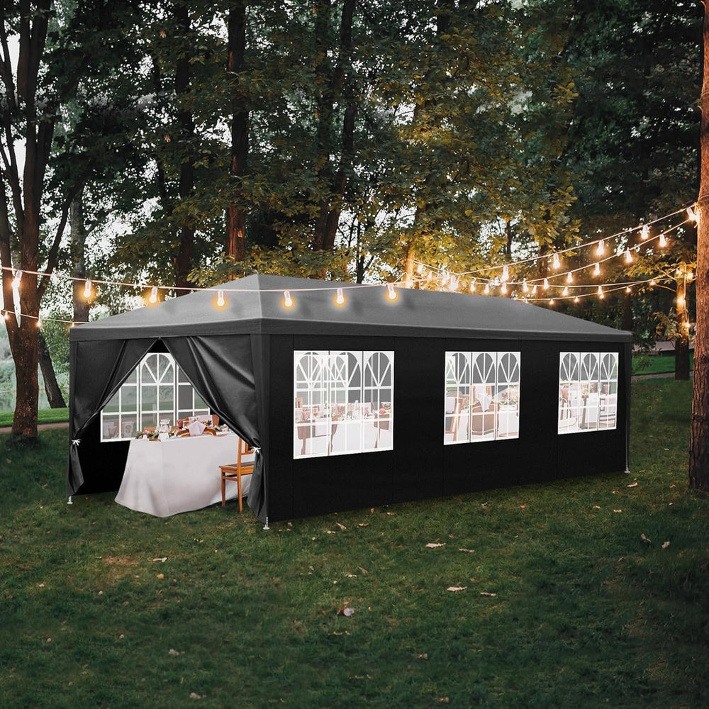10x30 FT Party Tent, Outdoor Wedding Tents for Parties, Canopy Event Tent wit...