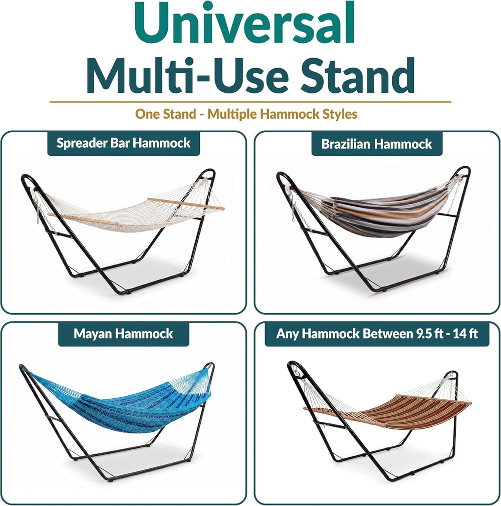 Sunnydaze Universal Heavy-Duty Hammock Stand for Outside, Chains Included