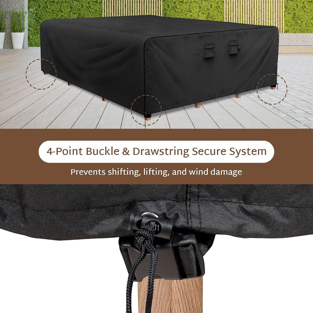 iBirdie Outdoor Table Patio Furniture Cover 120 x 90 inch, Waterproof