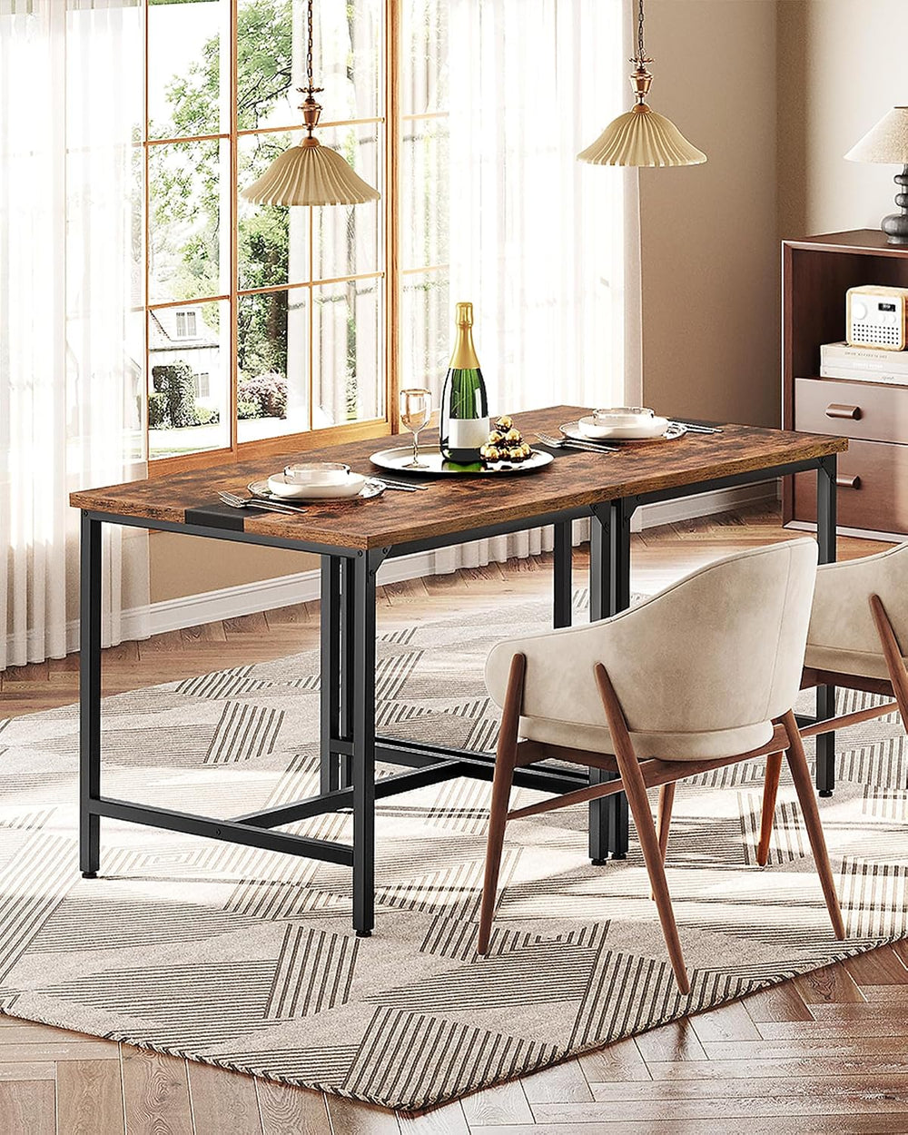 CHOEZON Square Kitchen Dining Table, 29.5'' Dining Table, Small Dinin...