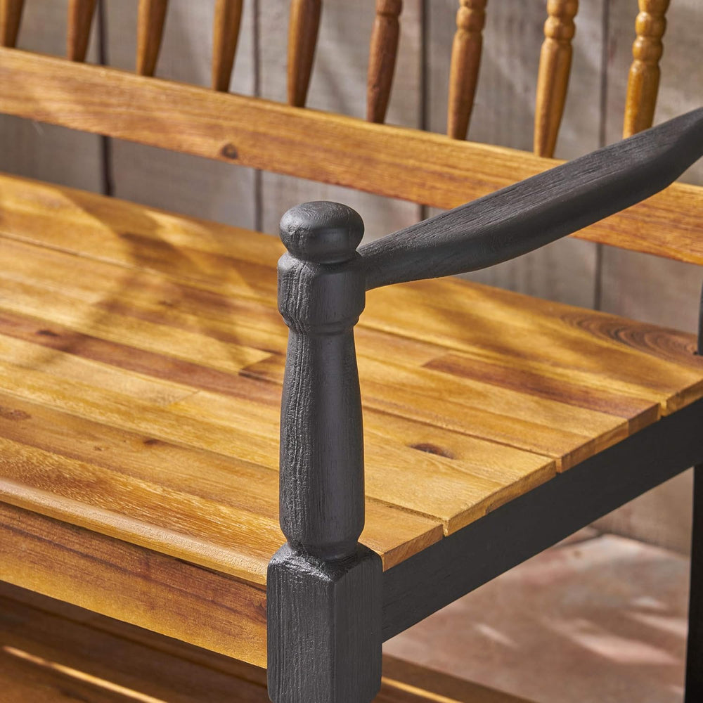 Great Deal Furniture Christopher Knight Home Daphne Outdoor Acacia Wood Bench...