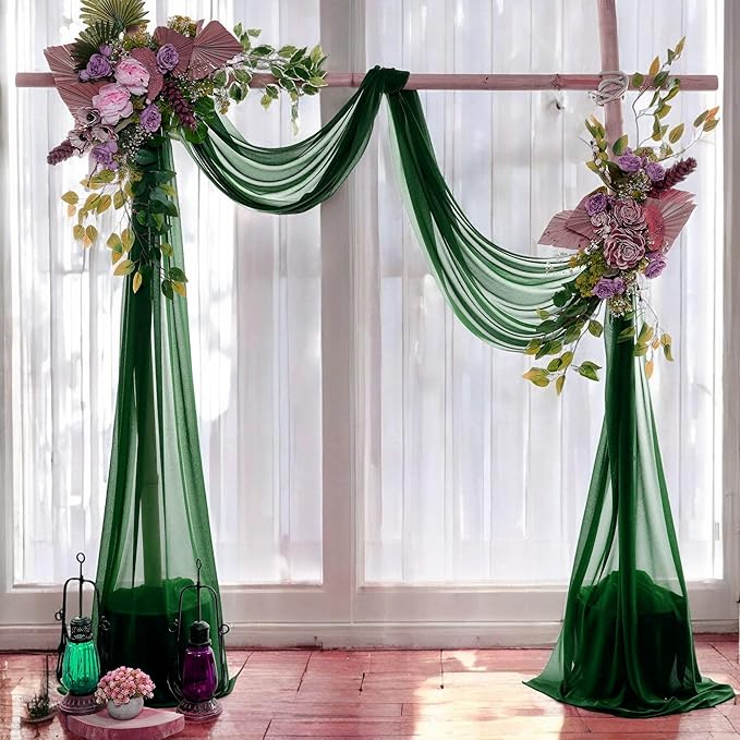 MDS Halloween Chiffon Draping Fabric - 2 Panel, 30" Wide x 30ft Long - S...