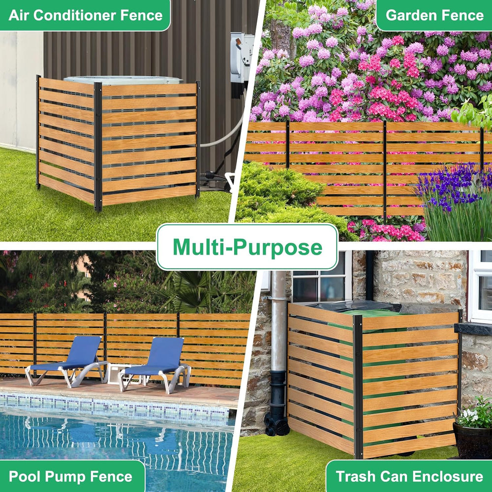 DoCred Air Conditioner Fence, 36" W x 44" H Privacy Screens Fence P...