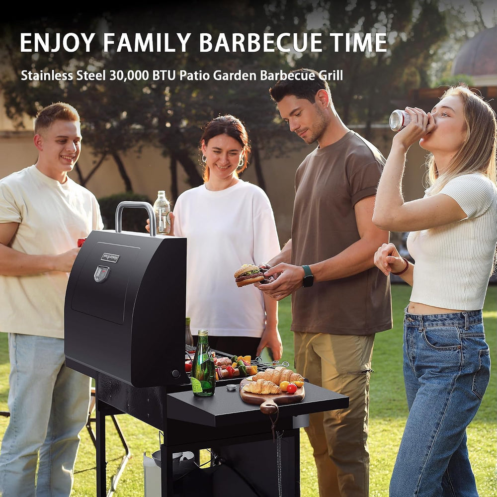 MASTER COOK 3 Burner BBQ Propane Gas Grill, 472 Sq. In. Cooking Area, 30,000 ...