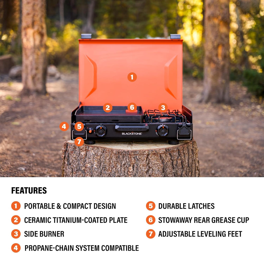 Blackstone® 2364 12" x 14" Camping Griddle with Side Burner