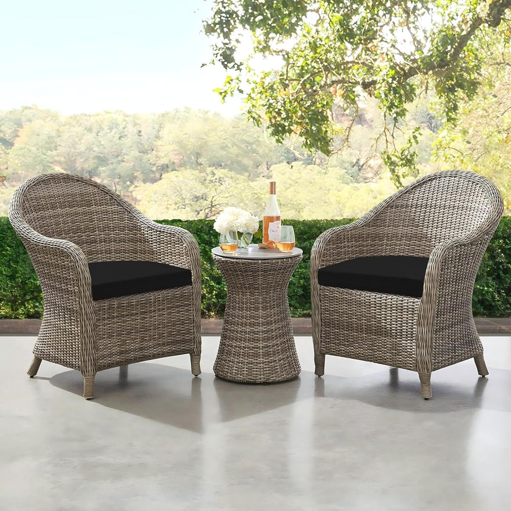 downluxe Outdoor Chair Cushions Set of 6 for Patio Furniture, Water-Resistant...